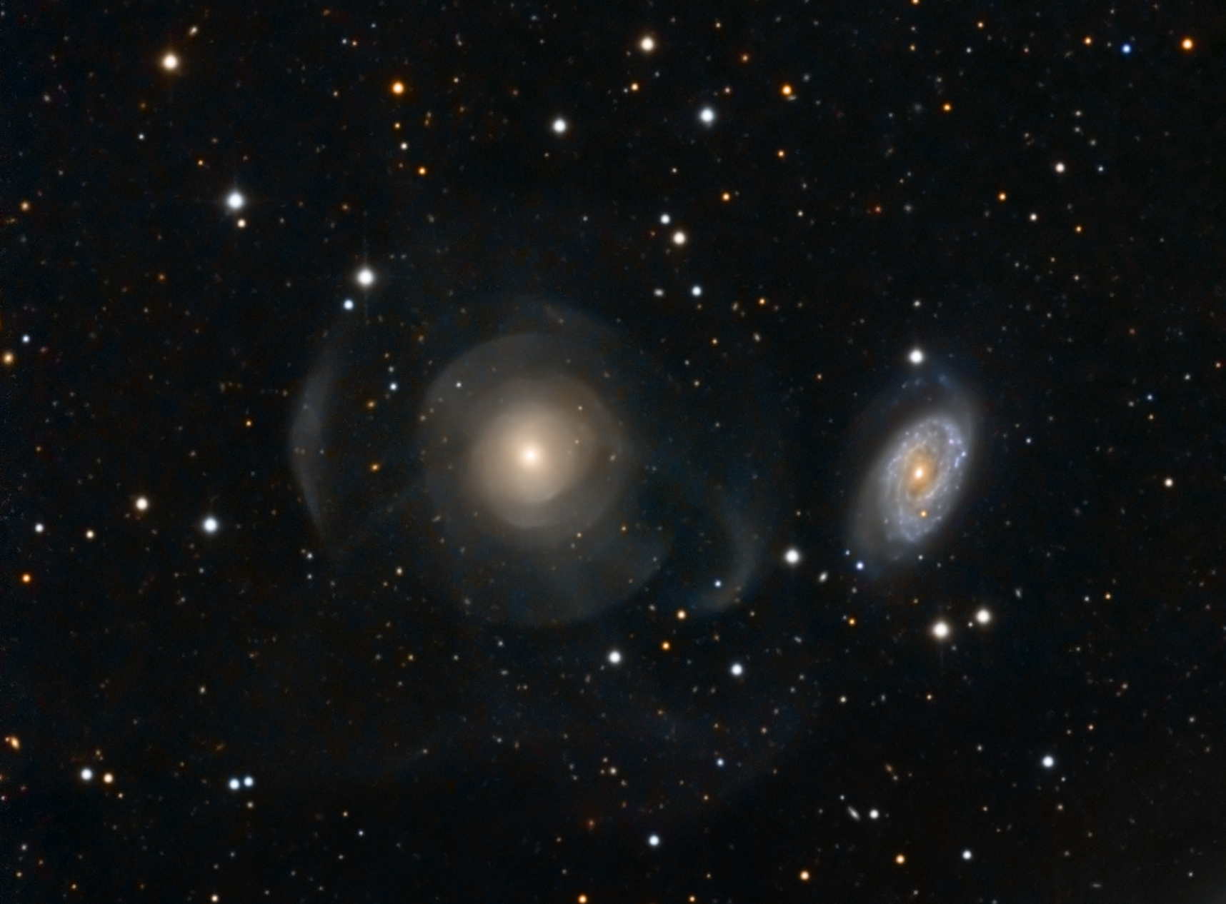 Shell Galaxy in Pisces