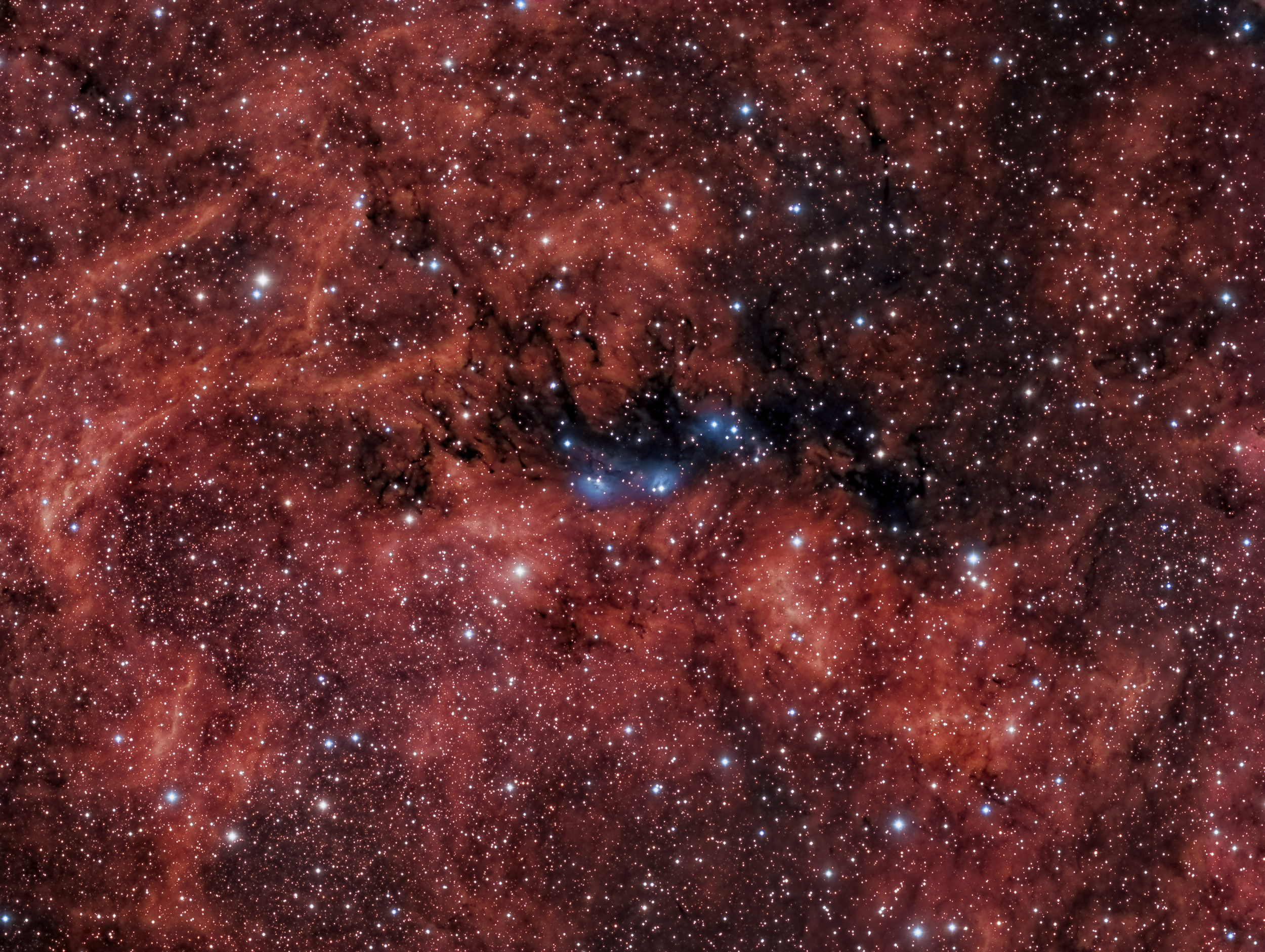 Млечный путь. Туманность красный паук (NGC 6537). Milky way Galaxy.